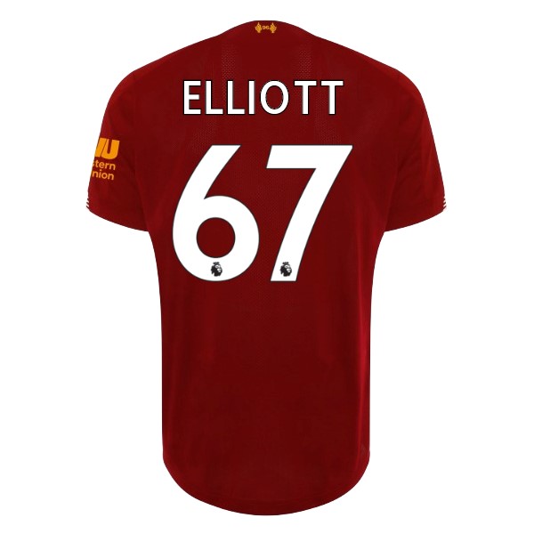 Camiseta Liverpool NO.67 Elliott 1ª Kit 2019 2020 Rojo